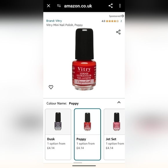 Vitry France Mini Nail Polish travel size, 5 shades & 1 nail recondition… - Picture 11 of 11